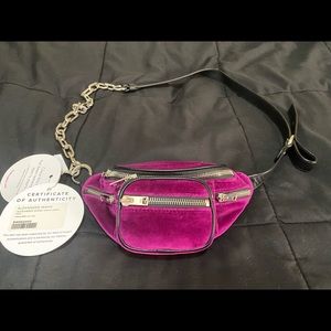Purple Alexander Wang mini belt bag